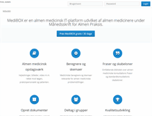 Tablet Screenshot of medibox.dk